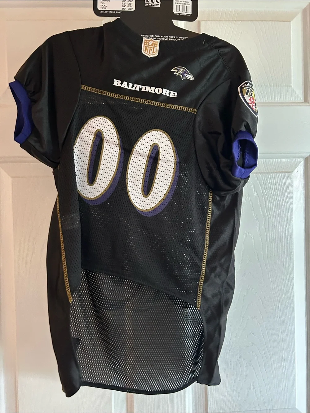NFL Baltimore Ravens Black & Purple Dog Jersey
